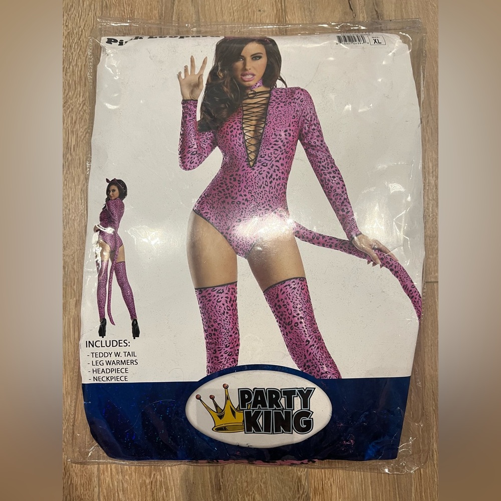 Pink leopard Halloween costume
